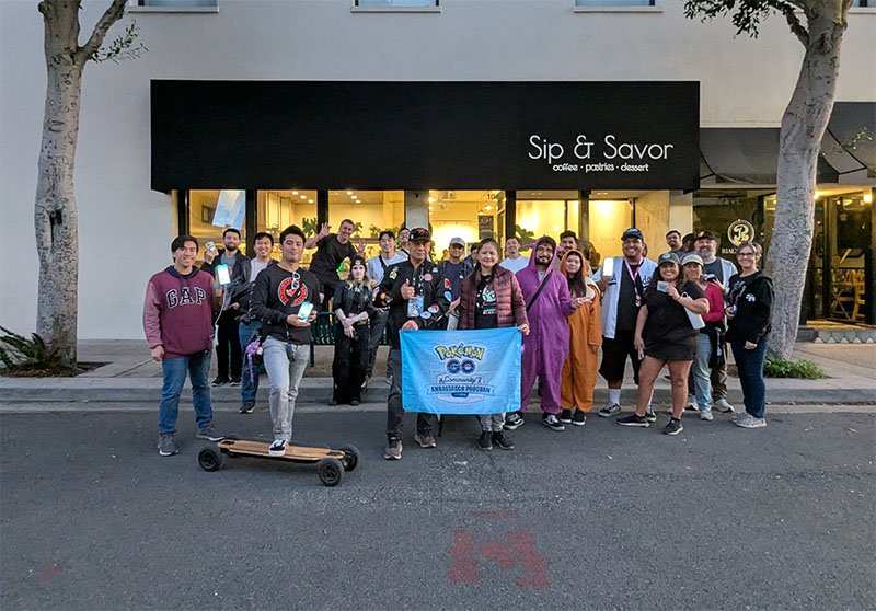 Fullerton GO! group in front of Sip and Savor in Fullerton CA.